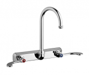 Chicago Faucets W8W-GN2AE1-317ABCP Workboard Faucet, 8'' Wall